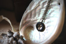 Load image into Gallery viewer, Sea&#39;s Rapture | Betwixt &amp; Between. Glass &amp; Gemstone Pendant Necklace.