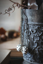 Load image into Gallery viewer, Scribing Bones | Bone Bead Drop Earrings.