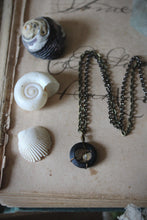 Load image into Gallery viewer, Sea&#39;s Rapture | Betwixt &amp; Between. Glass &amp; Gemstone Pendant Necklace.