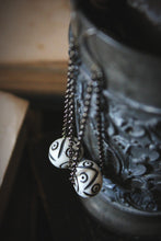 Load image into Gallery viewer, Scribing Bones | Bone Bead Drop Earrings.