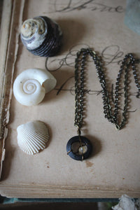 Sea's Rapture | Betwixt & Between. Glass & Gemstone Pendant Necklace.