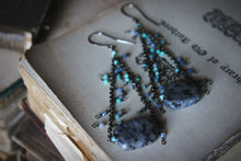 Load image into Gallery viewer, Spanish Moss | Gemstone Drop Earrings.
