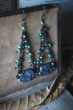 Load image into Gallery viewer, Spanish Moss | Gemstone Drop Earrings.