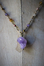 Load image into Gallery viewer, Gentle Spring | Dusk &amp; Dawn. Gemstone Beaded Pendant Necklace.
