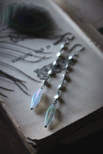 Load image into Gallery viewer, Winter Light | Linear Long Drop Earrings.