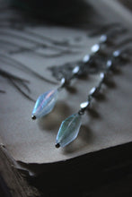 Load image into Gallery viewer, Winter Light | Linear Long Drop Earrings.