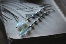 Load image into Gallery viewer, Winter Light | Linear Long Drop Earrings.