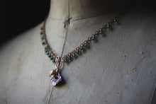 Load image into Gallery viewer, Sea&#39;s Rapture | The Conjurer ~ Clíodhna. Beaded Fringe Pendant Necklace.