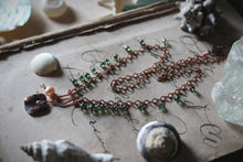 Load image into Gallery viewer, Sea&#39;s Rapture | The Conjurer ~ Clíodhna. Beaded Fringe Pendant Necklace.