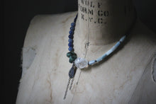 Load image into Gallery viewer, Sea&#39;s Rapture | Delphic. Hand-strung Beaded Gemstone Necklace.