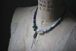 Sea's Rapture | Delphic. Hand-strung Beaded Gemstone Necklace.