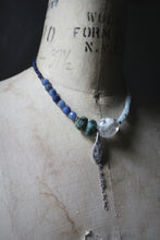 Load image into Gallery viewer, Sea&#39;s Rapture | Delphic. Hand-strung Beaded Gemstone Necklace.