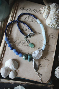 Sea's Rapture | Delphic. Hand-strung Beaded Gemstone Necklace.