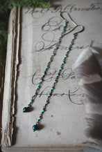 Load image into Gallery viewer, Bala. Beaded Long Gemstone Earrings.