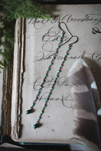 Load image into Gallery viewer, Bala. Beaded Long Gemstone Earrings.