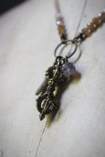 Load image into Gallery viewer, Spring Mystic. Hand-strung Beaded Charm Pendant Necklace.