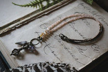 Load image into Gallery viewer, Spring Mystic. Hand-strung Beaded Charm Pendant Necklace.