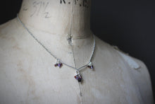 Load image into Gallery viewer, Berry Bramble. Gemstone Cluster Flourish Necklace.