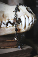 Load image into Gallery viewer, Wolves of Winter | Timber Wolf. Gemstone Charm Bracelet.