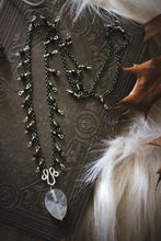 Load image into Gallery viewer, Wolves of Winter | The Conjurer || Faolán. Gemstone Beaded Pendant Necklace.