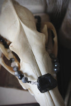 Load image into Gallery viewer, Wolves of Winter | Guardian. Hand-strung Beaded Gemstone Necklace.