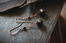 Load image into Gallery viewer, Cackle | Artisan Glass Drop Earrings.