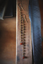 Load image into Gallery viewer, Bala. Beaded Long Gemstone Earrings.