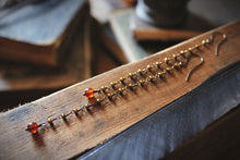 Load image into Gallery viewer, Bala. Beaded Long Gemstone Earrings.