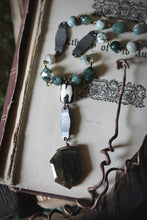 Load image into Gallery viewer, The Kelpie&#39;s Keep. Storyteller Series. Beaded Gemstone Pendant Necklace.