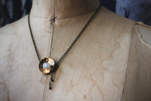 Load image into Gallery viewer, Many Moons No.10 | Vintage Button Pendant Necklace.
