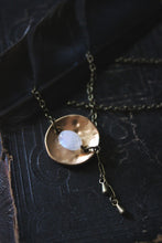 Load image into Gallery viewer, Many Moons No.10 | Vintage Button Pendant Necklace.