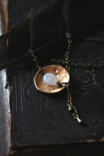 Load image into Gallery viewer, Many Moons No.10 | Vintage Button Pendant Necklace.