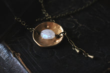 Load image into Gallery viewer, Many Moons No.10 | Vintage Button Pendant Necklace.