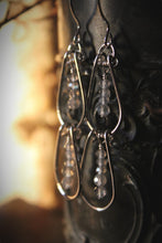 Load image into Gallery viewer, Rain Chain | Labradorite. Gemstone Drop Link Earrings.