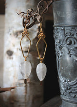 Load image into Gallery viewer, Gleamy | Gemstone Drop Earrings.