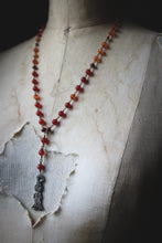 Load image into Gallery viewer, Legend &amp; Lore  | Stingy Jack. Gemstone &amp; Artisan Pewter Necklace.