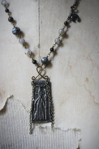 Legend & Lore  | Old Nabbie. Beaded Gemstone Pendant Necklace.