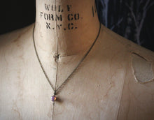Load image into Gallery viewer, Vintage Valentine | Opalite. Delicate Pendant Necklace.