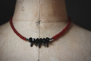 Legend & Lore  |  The Dearg Due. Beaded Gemstone Necklace.