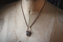 Load image into Gallery viewer, Trilogy. Gemstone Cluster Necklace.