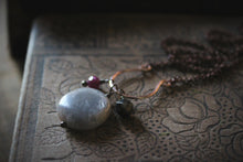 Load image into Gallery viewer, Trilogy. Gemstone Cluster Necklace.