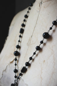 Legend & Lore  | Raven Rock. Beaded Gemstone Pendant Necklace.