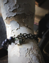 Load image into Gallery viewer, Spirited | The Watcher. Beaded &amp; Chain Bracelet.
