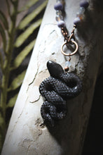 Load image into Gallery viewer, Spirited | Emerging. Hand-strung Carved Gemstone Beaded Necklace.