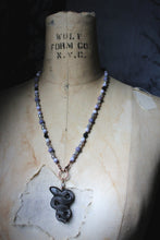 Load image into Gallery viewer, Spirited | Emerging. Hand-strung Carved Gemstone Beaded Necklace.
