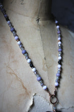 Load image into Gallery viewer, Spirited | Emerging. Hand-strung Carved Gemstone Beaded Necklace.