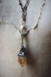 Legend & Lore  | The Pukwudgie. Long Gemstone Necklace.