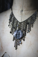 Load image into Gallery viewer, Spirited | Night Flyer. Fringe Gemstone &amp; Pendant Statement Necklace.
