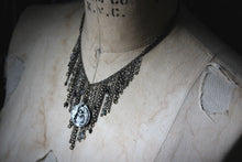 Load image into Gallery viewer, Spirited | Night Flyer. Fringe Gemstone &amp; Pendant Statement Necklace.