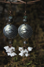 Load image into Gallery viewer, Spirited | Ghost Pipes. Artisan Pewter Dangle Earrings.